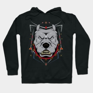 Pitbull emblem design Hoodie